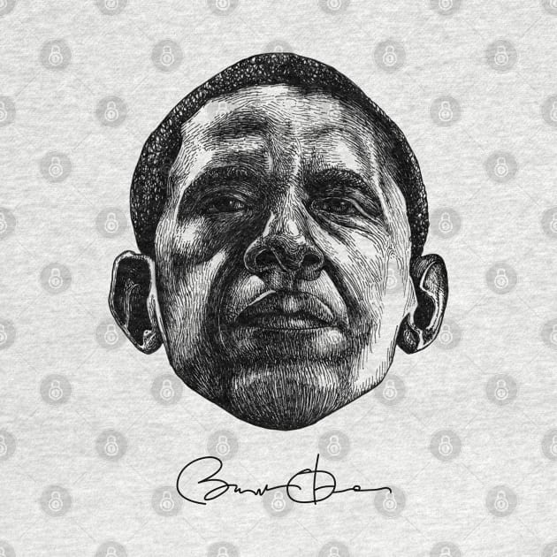 Barack Obama (Black) by illustravery